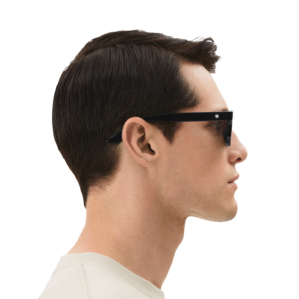 Rectangular Sunglasses with Black Coloured Acetate Frame - 7