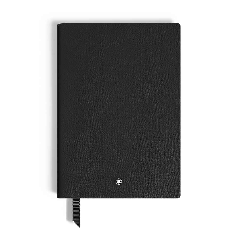 Medium Notebook, Saffiano Leather, Black &ndash; Lined Pages - 2