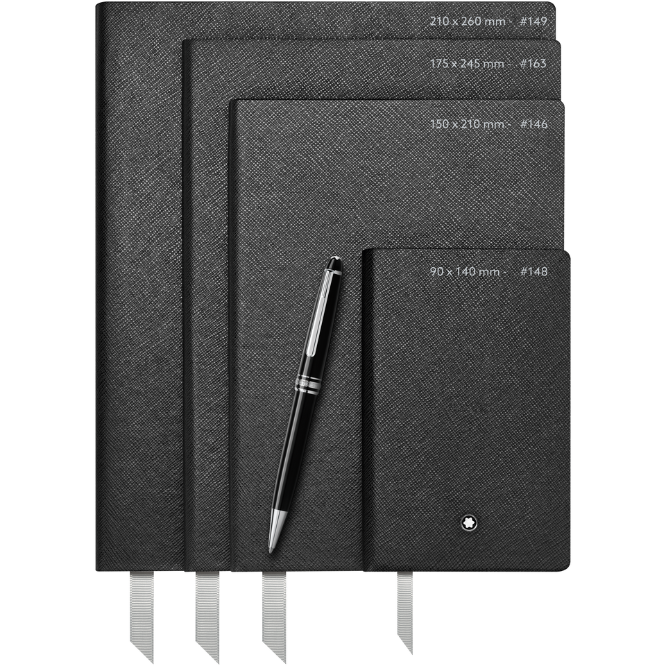 2 Montblanc Fine Stationery Notebooks #146 Slim, black, lined for Augmented Paper - 3