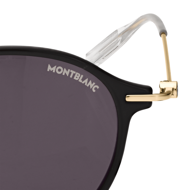 Round Sunglasses with Black Coloured Injected Frame - 3