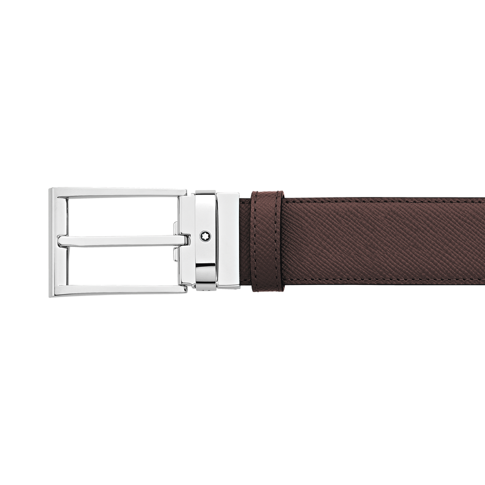 Rectangular 35&nbsp;mm Reversible Belt in Sartorial Leather - 5