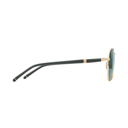 Squared Sunglasses with Gold Coloured Metal Frame