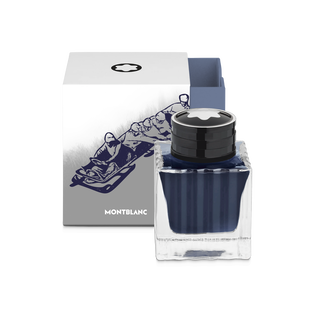 Ink bottle, Meisterst&uuml;ck x Olympic Heritage Chamonix 1924, Blue &ndash; 50&nbsp;ml