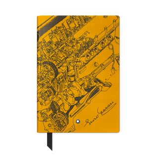 Notebook #146 small, Great Characters Enzo Ferrari, Giallo Modena - Lined
