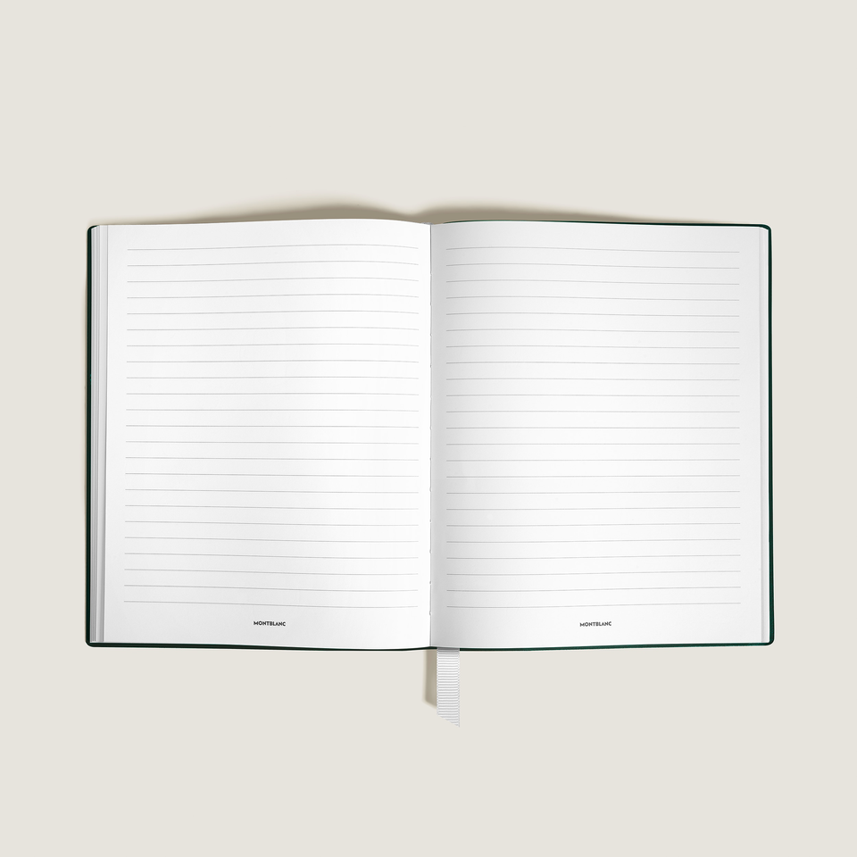 Large Notebook, Saffiano Leather, British Green &ndash; Lined Pages - 1