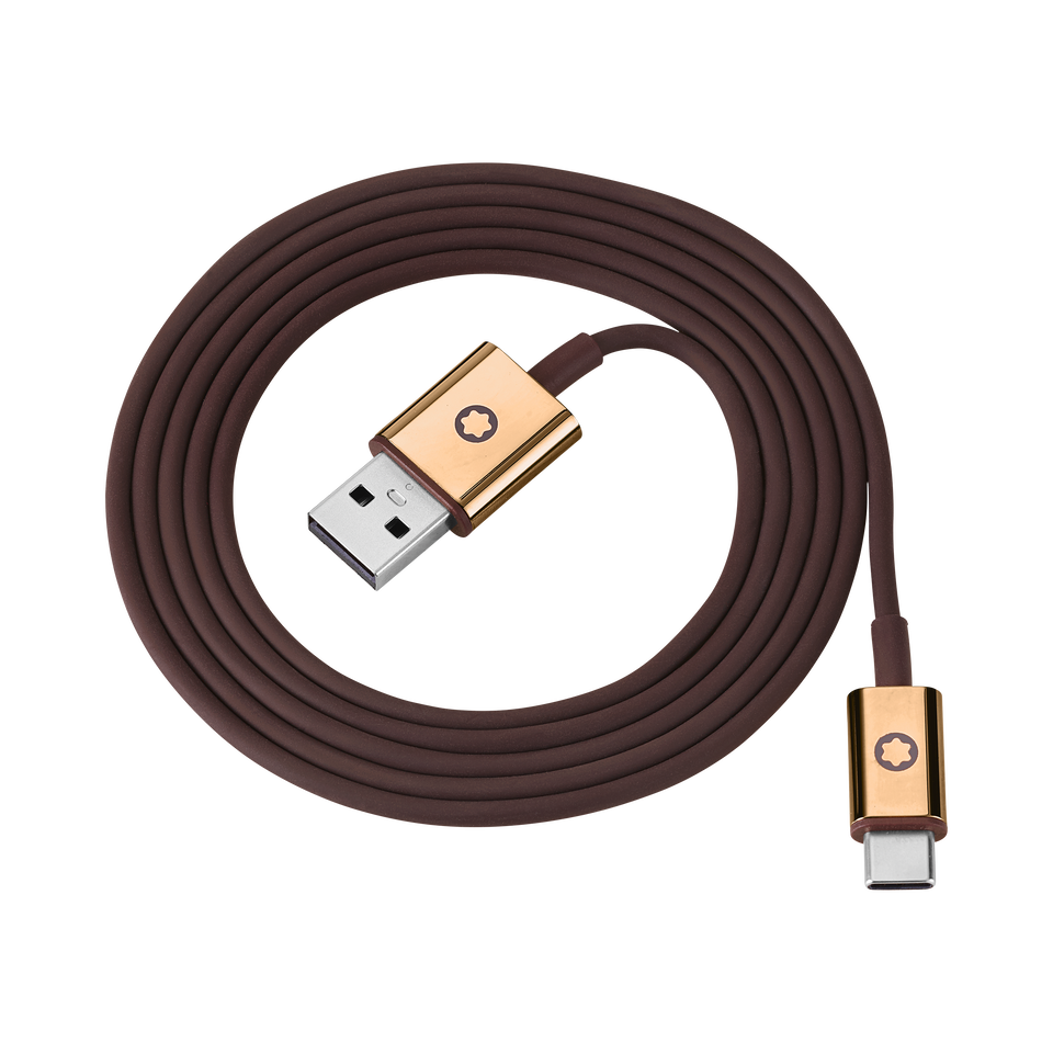 Brown Cable Set for Montblanc MB 01 Headphones - 2