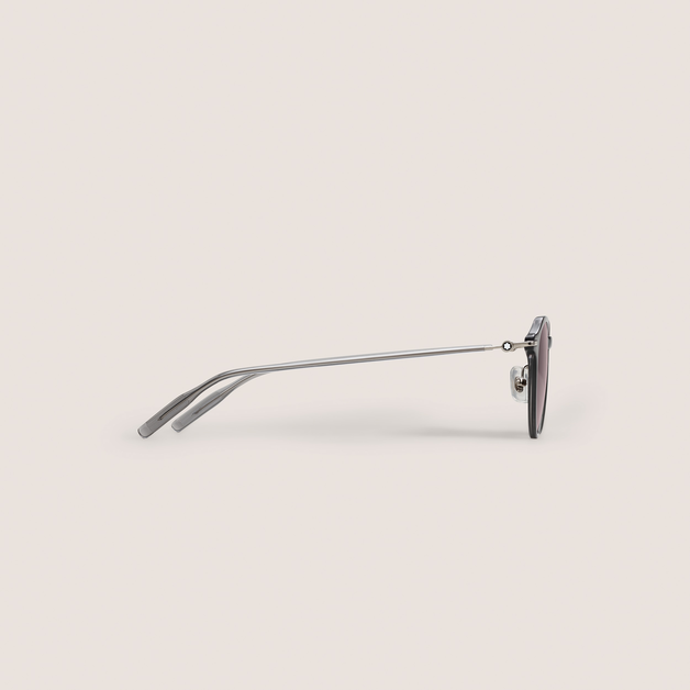 Round Sunglasses with Grey Injection Frame - 2