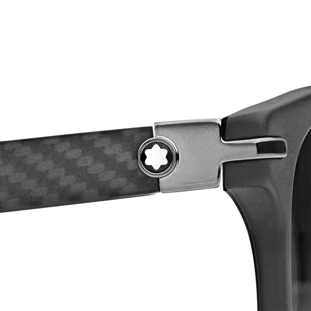 Squared Sunglasses with Black Coloured Acetate Frame - 4
