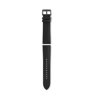 Black calf strap with black pin buckle