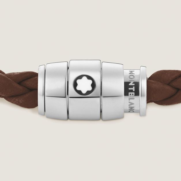 Small Soft Leather Fauve Brown Bracelet - 2
