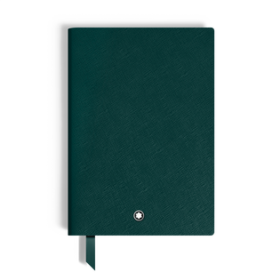 Medium Notebook, Saffiano Leather, British Green &ndash; Lined Pages