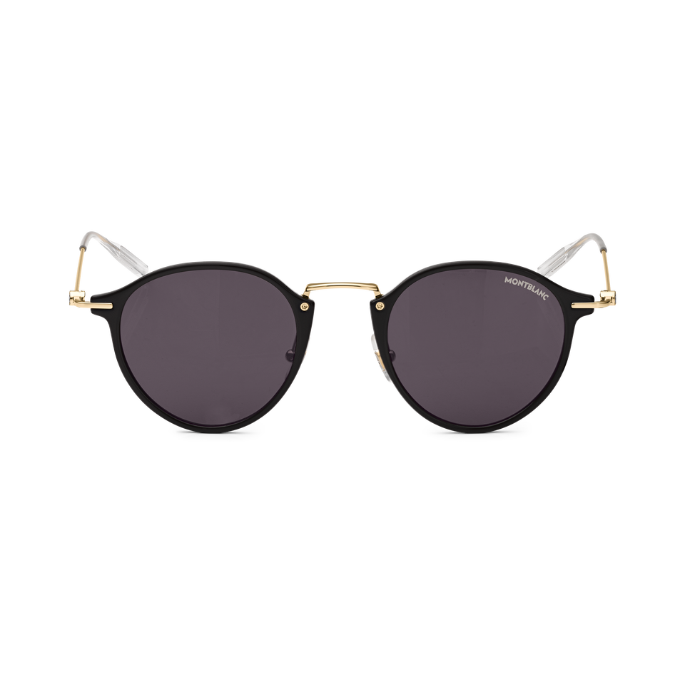 Round Sunglasses with Black Coloured Injected Frame - 1
