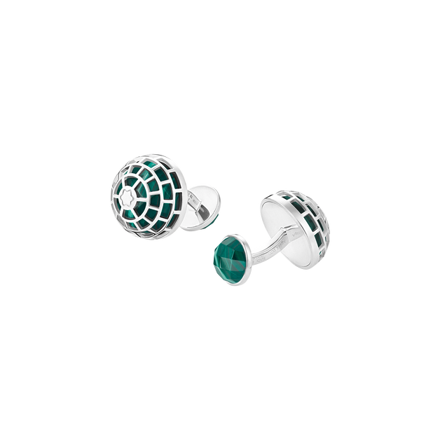 Montblanc Meisterstück Cufflinks with Malachite stone - 2