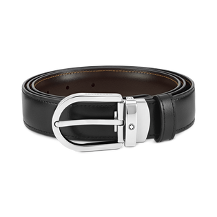 Horseshoe 30&nbsp;mm Reversible Belt in Leather