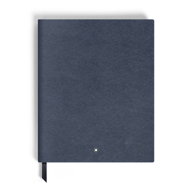 Large Notebook, Saffiano Leather, Blue – Lined Pages - 2