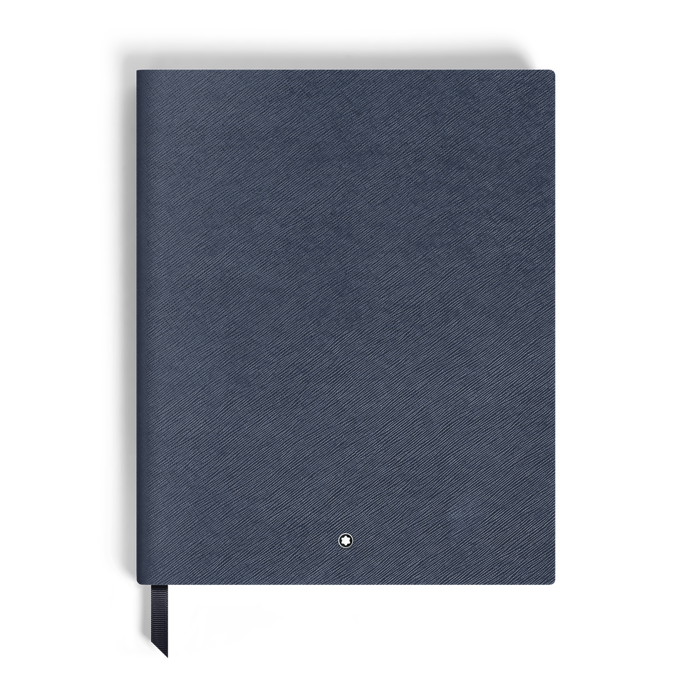 Large Notebook, Saffiano Leather, Blue &ndash; Lined Pages - 2