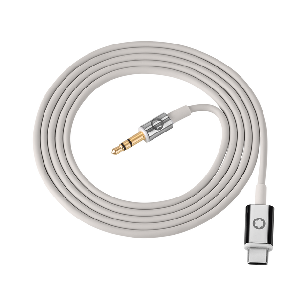 Grey Cable Set for Montblanc MB 01 Headphones - 2