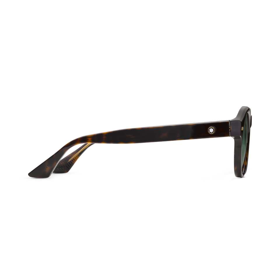 Round Sunglasses with Havana Coloured Acetate Frame - 2