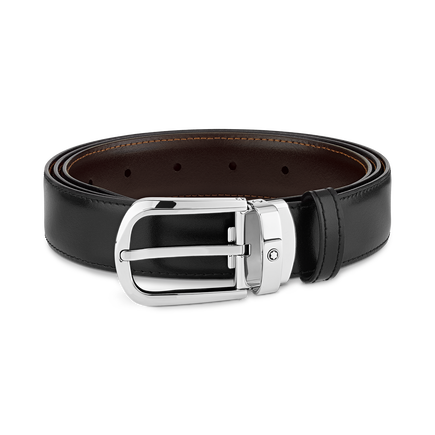 Horseshoe 30&nbsp;mm Reversible Belt in Leather