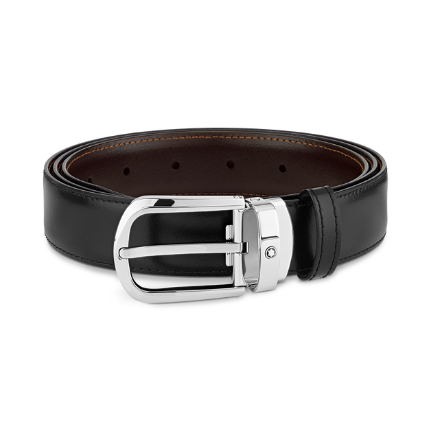 Horseshoe 30&nbsp;mm Reversible Belt in Leather - 1