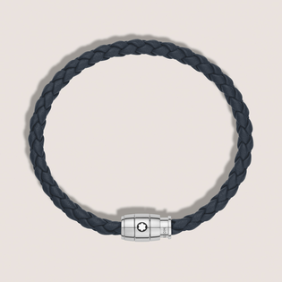 Small Soft Leather Avio Blue Bracelet