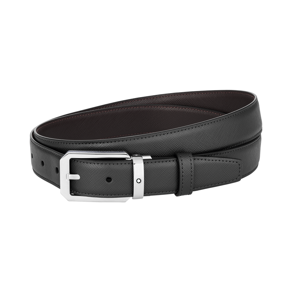 Rectangular 30&nbsp;mm Reversible Belt in Leather - 1