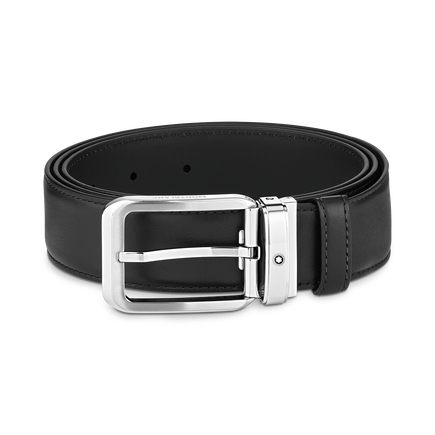 Rectangular 35&nbsp;mm Belt in Leather