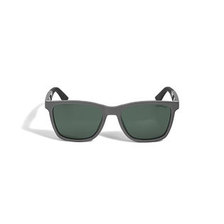 Squared Sunglasses with Grey Colored Injected Frame