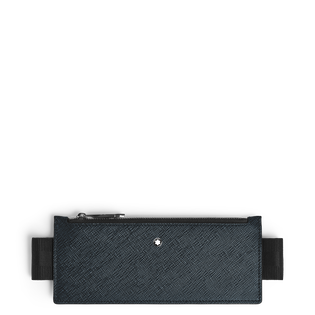 Sartorial 2-Pen Pouch with Zip & Elastic Strap