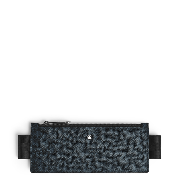 Sartorial 2-Pen Pouch with Zip & Elastic Strap - 1