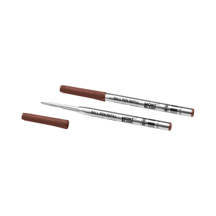 2 Ballpoint Refills, Toffee Brown - Medium