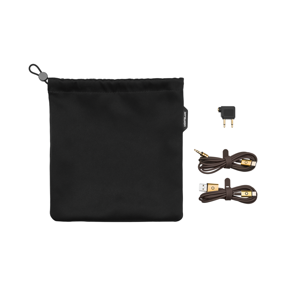 Brown Travel Set for Montblanc MB 01 Headphones - 1
