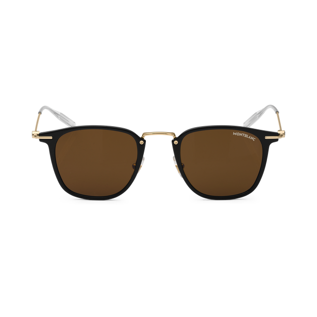 Round Sunglasses with Black Coloured Injected Frame - 1
