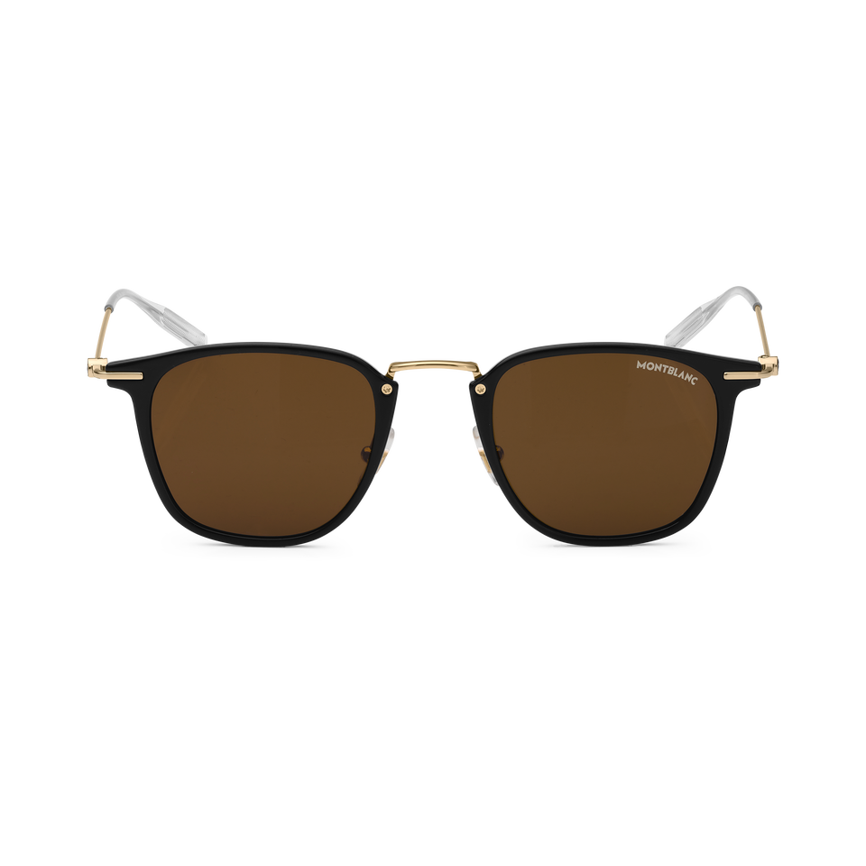 Round Sunglasses with Black Coloured Injected Frame - 1
