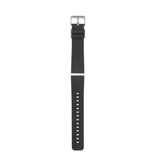 Bracelet caoutchouc ray&eacute; noir