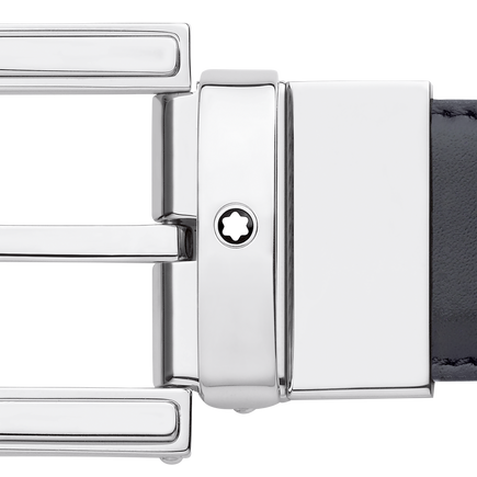 Black/brown 30 mm reversible leather belt