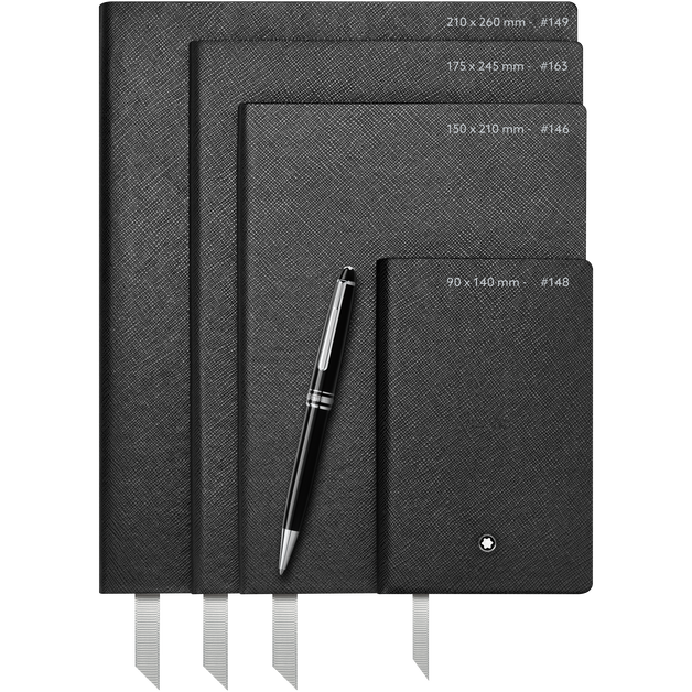Medium Notebook in Sartorial Leather, Lined Pages - 4