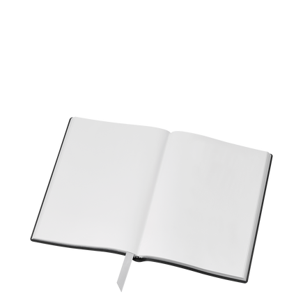 Medium Notebook in Sartorial Leather, Blank Pages