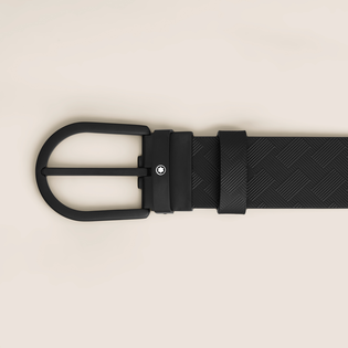 Black Leather 35&nbsp;mm Belt