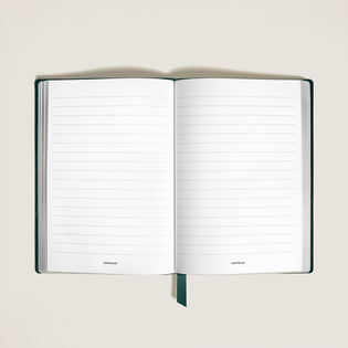 Medium Notebook, Saffiano Leather, British Green &ndash; Lined Pages