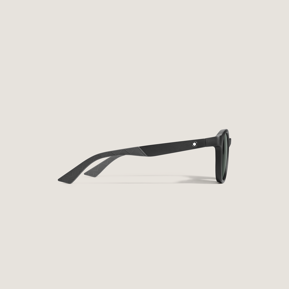 Round Sunglasses with Black Colored Injected Frame - 2