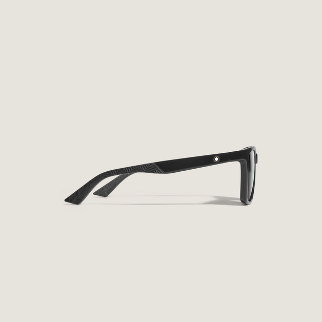Rectangular Sunglasses with Injected Black Colored Frame - 2