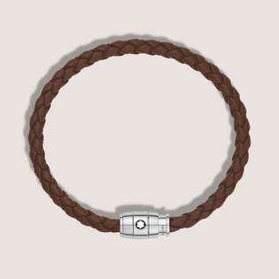 Small Soft Leather Fauve Brown Bracelet