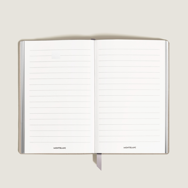 Large Notebook, Saffiano Leather, Cloudy Beige – Lined Pages - 1