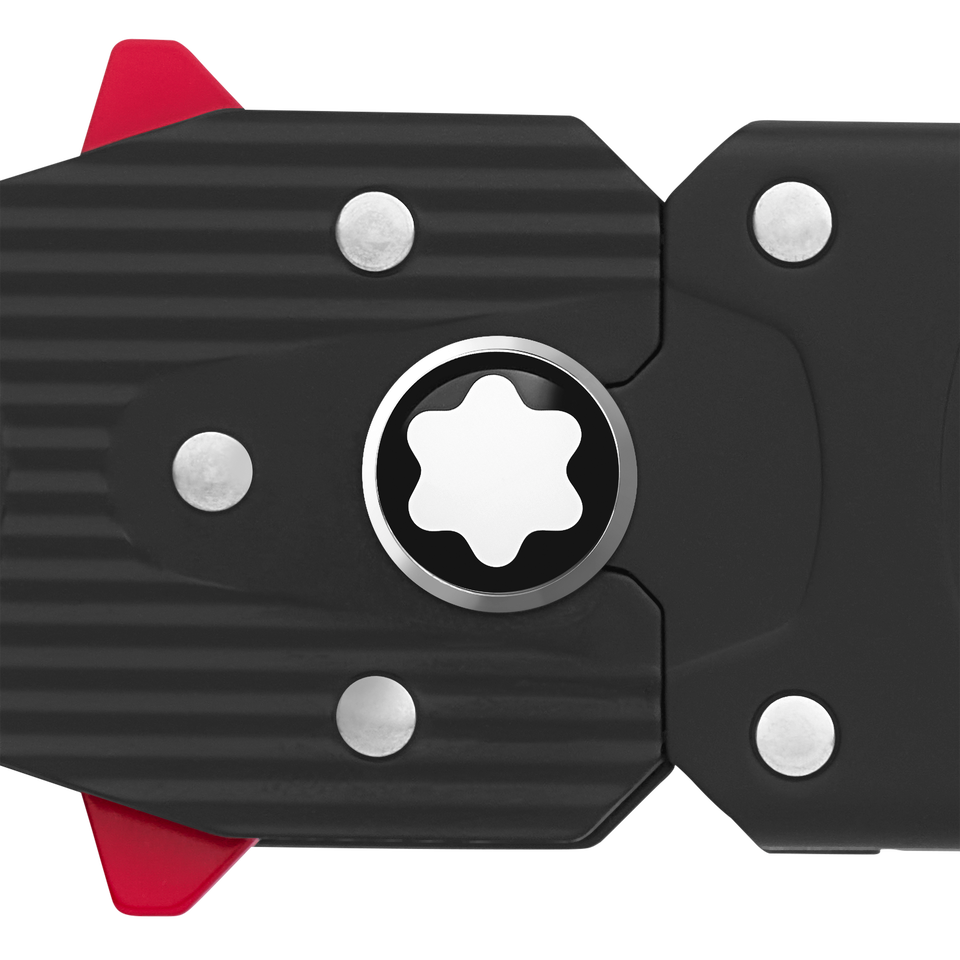 M LOCK 4810 buckle printed black 35 mm leather belt - 2