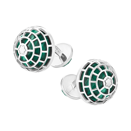 Montblanc Meisterst&uuml;ck Cufflinks with Malachite stone