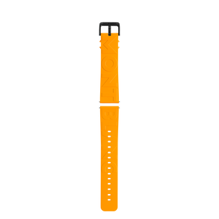 Yellow Rubber Strap with Logo