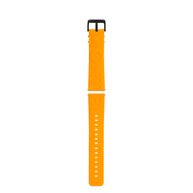 Yellow Rubber Strap with Logo - 1