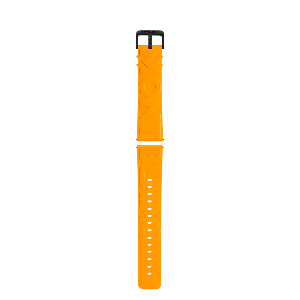 Yellow Rubber Strap with Logo - 1
