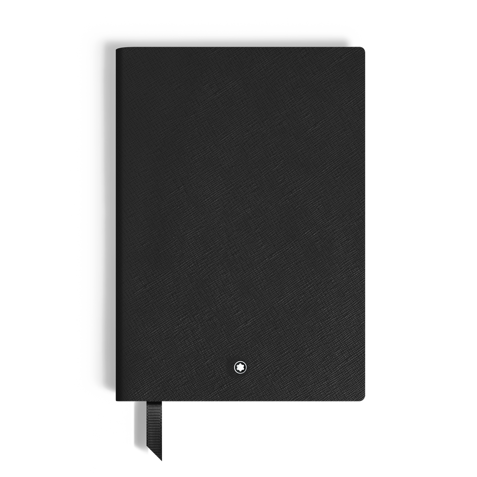 Medium Notebook, Saffiano Leather, Black &ndash; Squared Pages - 2